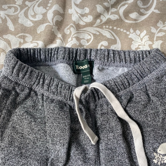 Roots Womens Salt & Pepper Sweatpants size XXS - Picture 4 of 4